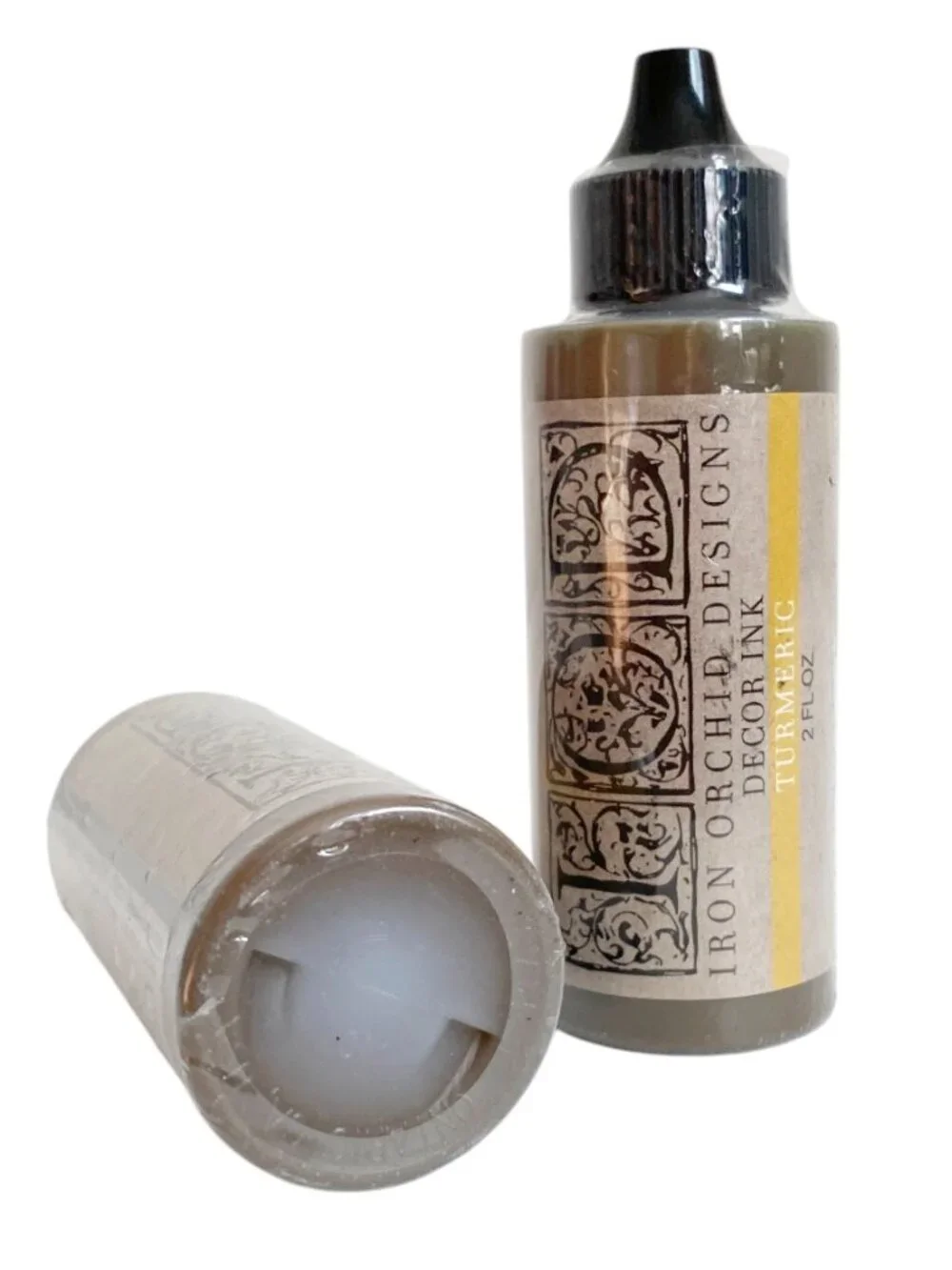 Iron Orchid Designs TURMERIC Decor Ink Stamps IOD Mixed Media Crafts NEW 2 OZ
